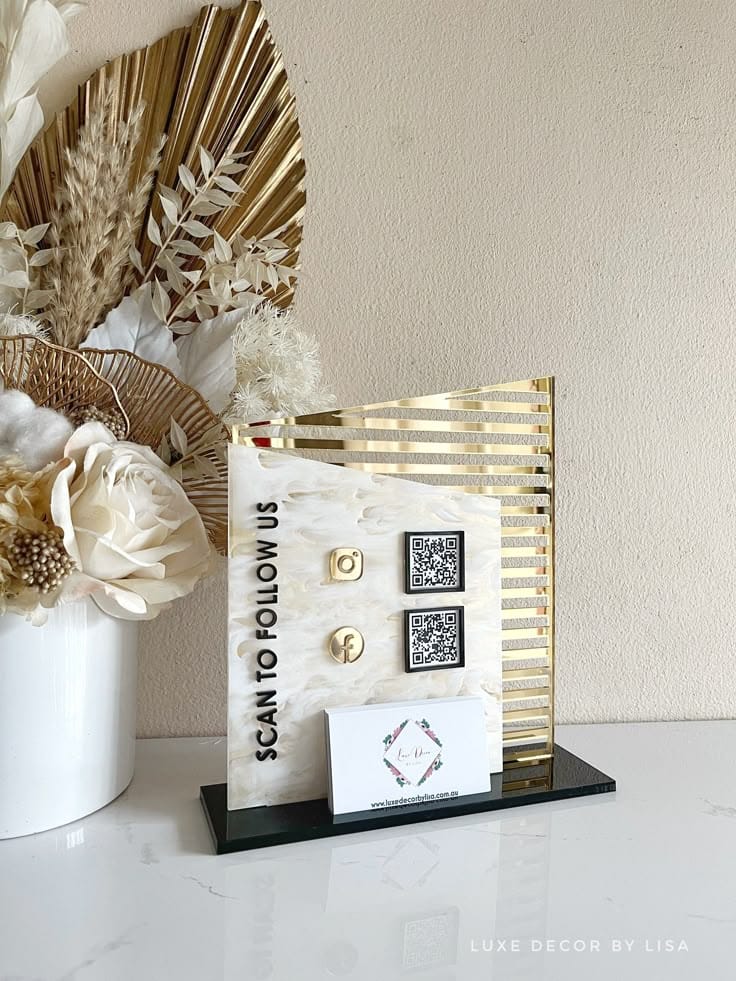Acrylic QR Code Displays